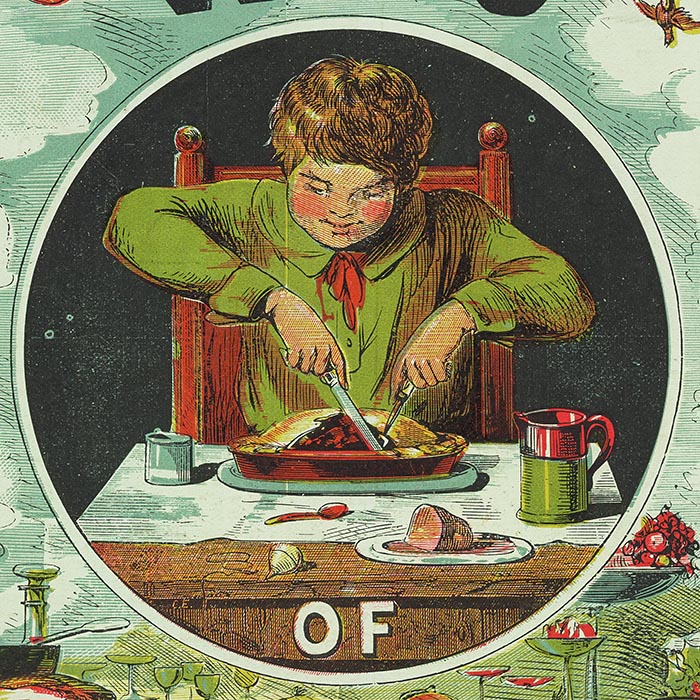 A child eating a pie